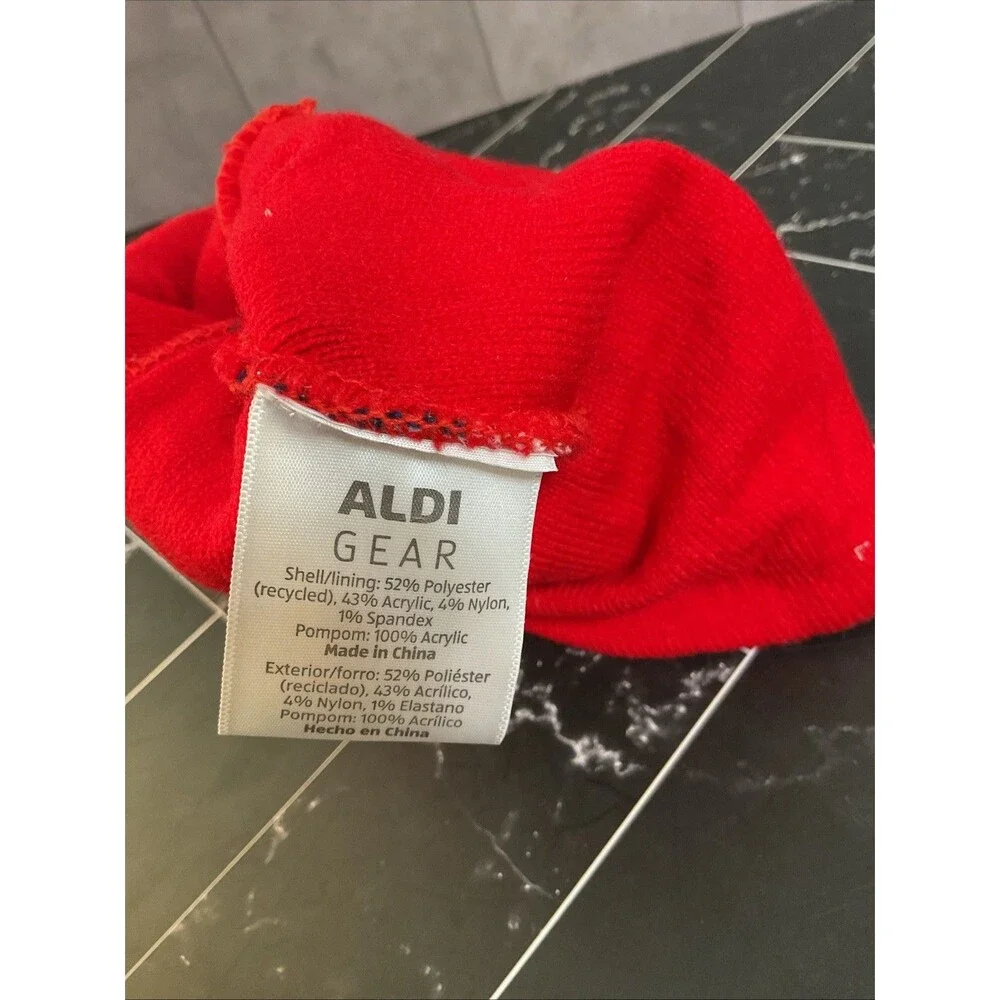 ALDI Gear Christmas Holiday I Love Aldi  Beanie Hat 2024